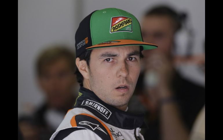 Sergio Pérez (foto) y Esteban Gutiérrez no participarán en la Q3 del GP de España. AP /