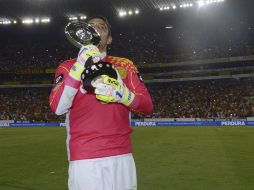 Humberto 'Gansito' Hernández fue la pieza fundamental en los penales para el cuadro univeristario. MEXSPORT /