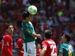 El León derrotó este domingo 1-0 a Toluca. EFE /