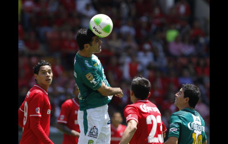 El León derrotó este domingo 1-0 a Toluca. EFE /