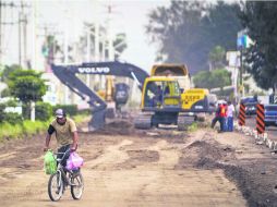 Las obras del nodo vial de Ramón Corona estará terminado a finales de mayo. ARCHIVO /