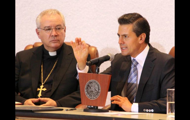 El Presidente Peña Nieto se reunión con la CEM el pasado 2 de mayo. ARCHIVO /