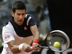 Novak Djokovic vuelve a las canchas tras perderse el torneo de Madrid. EFE /