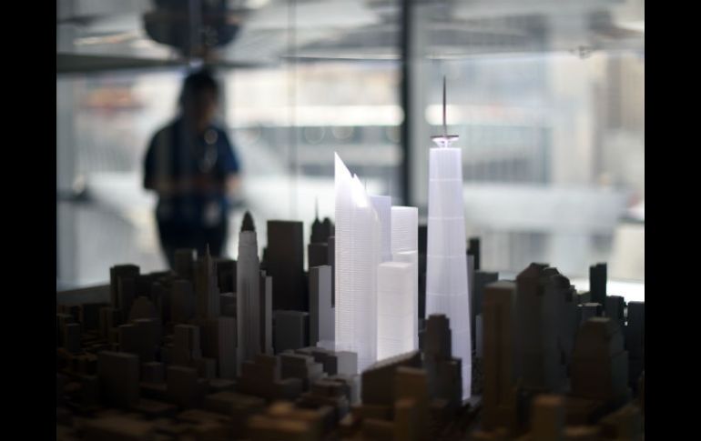 magen de un modelo a escala del World Trade Center (WTC). AFP /