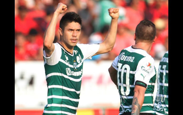 Oribe Peralta reconoció el esfuerzo para que pudiera salir del equipo Lagunero a una mejor oportunidad. MEXSPORT /