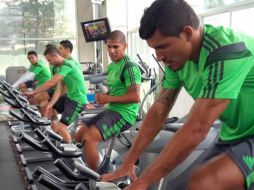 Los jugadores, en su primer día de concentración. Tomada de miselección.mx  /