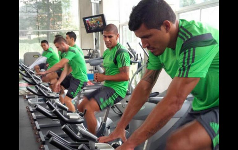 Los jugadores, en su primer día de concentración. Tomada de miselección.mx  /