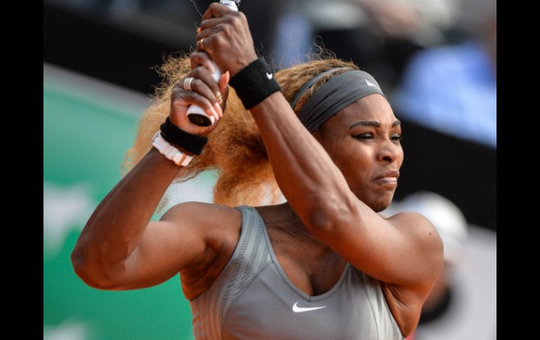 Serena tuvo un gran juego y terminó reinando en la capital italiana. AFP /