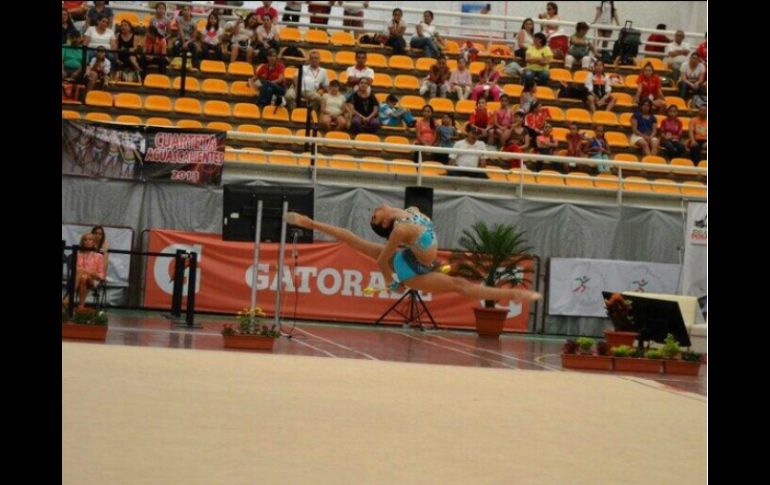 Edna será la única que competirá dentro de la Gimnasia Rítmica. Twitter: @Conade. ESPECIAL /