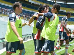 Los juveniles Rojiblancos tuvieron la suerte de anotar un gol desde el tiro de esquina. MEXSPORT /