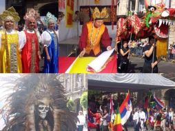 La Feria arrancó con un desfile de contingentes de los diversos países participantes. FOTO: @ManceraMiguelMX. ESPECIAL /