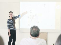 PROYECCIÓN. Alumnos del ITESO presentaron avances de diversas propuestas a recuperar el agua superficial del Parque Agua Azul.  /