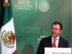 Luis Videgaray informa que Nafin participará con seis mil millones de pesos en garantías. SUN /