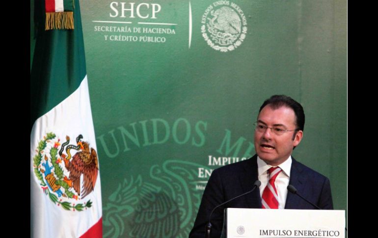 Luis Videgaray informa que Nafin participará con seis mil millones de pesos en garantías. SUN /