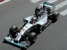 Hamilton consiguió un tiempo de  1:16.758. EFE /