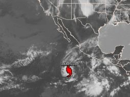 Imagen satelital de ''Amanda'', ahora huracán, proporcionada por el Centro Nacional de Huracanes de Estados Unidos. ESPECIAL /