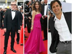 Alfonso Cuarón, Salma Hayec y Gael García Bernal representaron el país.  /