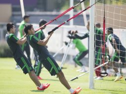 El Tri se prepara para el partido amistoso que sostendrá contra Israel. MEXSPORT /