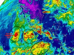 'Amanda' se encuentra a mil kilómetros al suroeste de Cabo Corrientes, Jalisco. TOMADA DE smn.cna.gob.mx  /