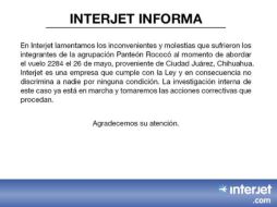 La aerolínea utiliza su cuenta oficial de Twitter para hacer públicas sus disculpas. ESPECIAL /