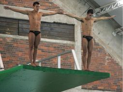 Germán Sánchez e Iván García participan en la quinta parada de la Serie Mundial de Clavados. Tomada de @CONADE. ESPECIAL /