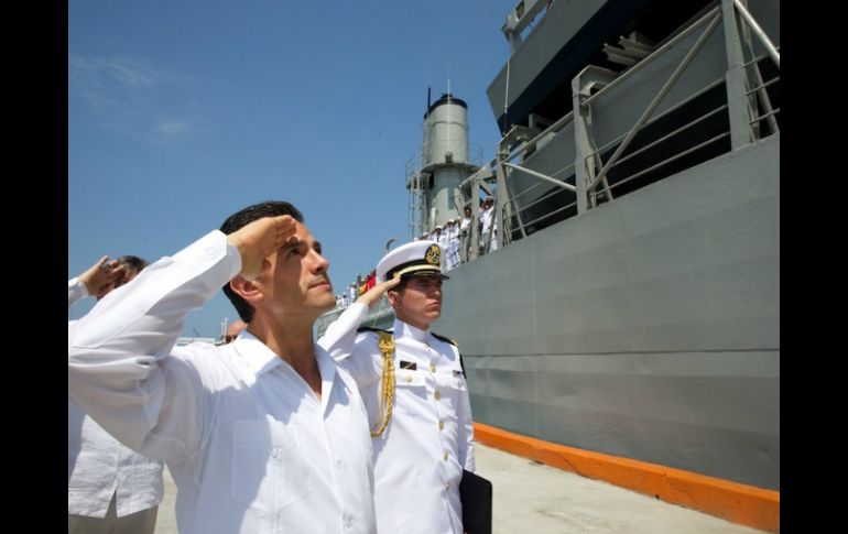 Enrique Peña Nieto conmemora el Día de la Marina en Tampico, Tamaulipas. TOMADA DE presidencia.gob.mx  /