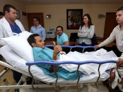 Luis Montes sufrió una fractura de tibia y peroné y deberá cumplir una recuperación de seis meses. EFE /