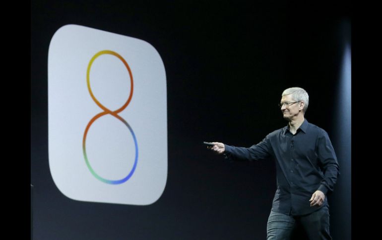 En el IOS 8 también se podrá ver el sistema de escritura 'Quicktype'. AP /