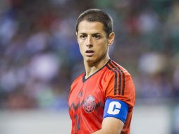 El 'Chicharito' Hernández señaló espera estar en el once inicial el próximo viernes ante Portugal. MEXSPORT /