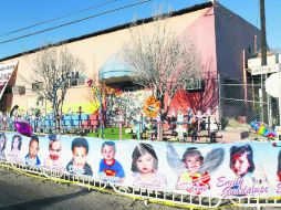 Aspecto de la fachada de la guardería ABC, que se convirtió en un memorial, y en el que hoy decenas exigirán justicia para su hijos. NTX /