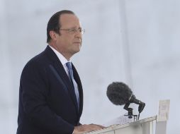 Hollande también deseó que la playa de Ouistreham, escenario del Día-D, sea declarada Patrimonio Mundial de la Unesco. EFE /