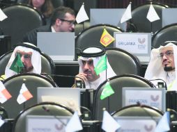 Legisladores de Arabía Saudita, durante la cumbre celebrada en el Senado. NTX /