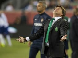 Miguel Herrera confiesa que todavía no sabe quién será el encargado de defender la portería. MEXSPORT /