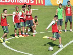 El equipo mexicano realizo su primer práctica en las intalaciones del club Santos. NTX /