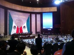 Más de 300 participantes del Globe International estuvieron en el palacio legislativo de San Lázaro. TOMADA DE @Isa_Uribe  /