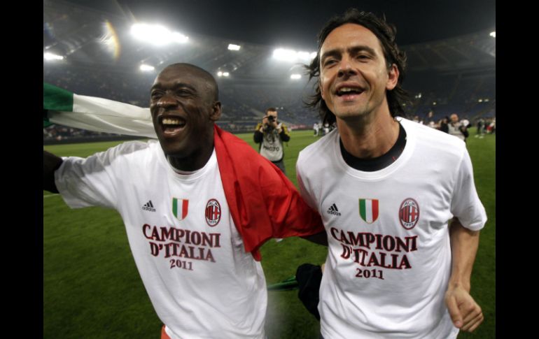 Clarence (i) y Filippo durante su época como jugadores del equipo italiano. AP /