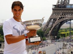 Rafael Nadal ganó el Abierto de Francia y se consolida en lo más alto del tenis. AP /