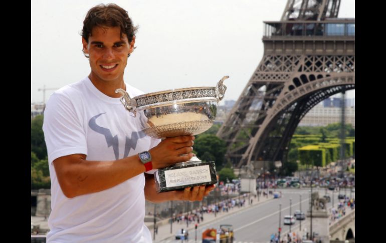 Rafael Nadal ganó el Abierto de Francia y se consolida en lo más alto del tenis. AP /