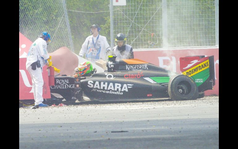 A una vuelta del final, Sergio quedó fuera de los puntos cuando marchaba en el cuarto puesto. AFP /