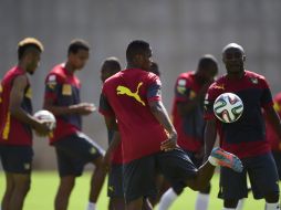 La Selección de Camerún en un entrenamiento rumbo al Mundial. AFP /