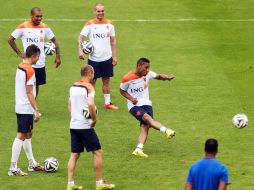 La Selección holandesa completa su último entrenamiento en Río de Janeiro. AFP /