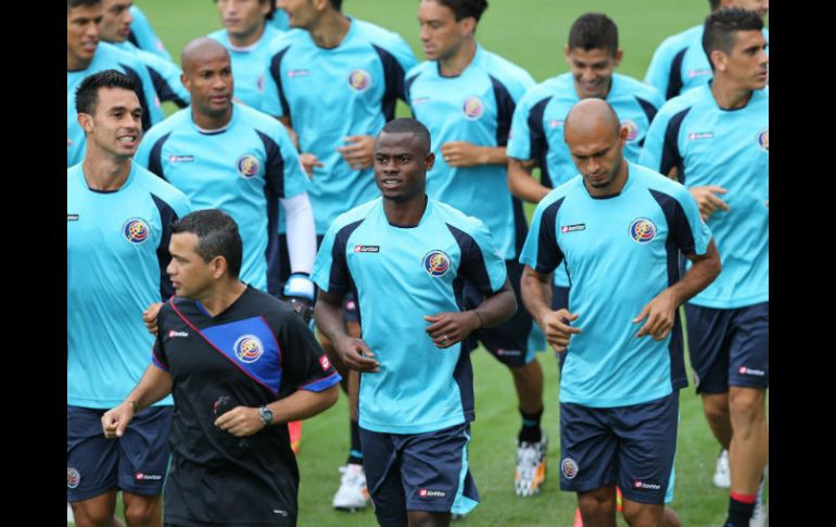 La Selección tica tiene su primer partido de la cita mundialista el próximo sábado ante Uruguay. EFE /