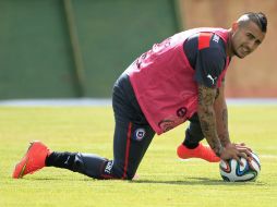 Vidal está aún con trabajos de recuperación y esperan contar con él antes de que termine la primera ronda. AP /