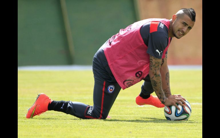 Vidal está aún con trabajos de recuperación y esperan contar con él antes de que termine la primera ronda. AP /