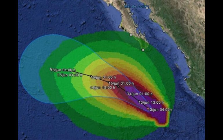 El SMN prevé que 'Cristina' seguirá causando lluvias en Jalisco, Nayarit, Colima y Michoacán. TOMADA DE @conagua_clima  /