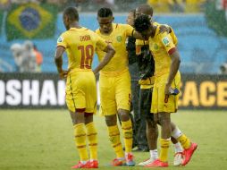 Los Leones Indomables perdieron en su debut mundialista 1-0 ante el Tri. AFP /