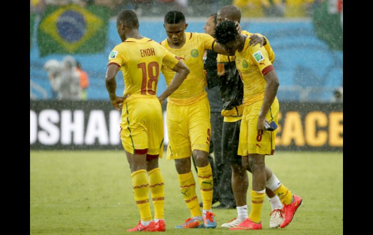 Los Leones Indomables perdieron en su debut mundialista 1-0 ante el Tri. AFP /