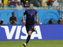 Van Persie anotó dos tantos para Holanda. EFE /