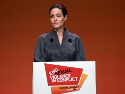 'Nuestra tarea apenas comienza. La prueba ahora es si podemos hacer algo en el terreno', afirmó la actriz, Angelina Jolie. AFP /