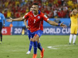 Alexis Sánchez abrió el marcador a favor de Chile. AP /